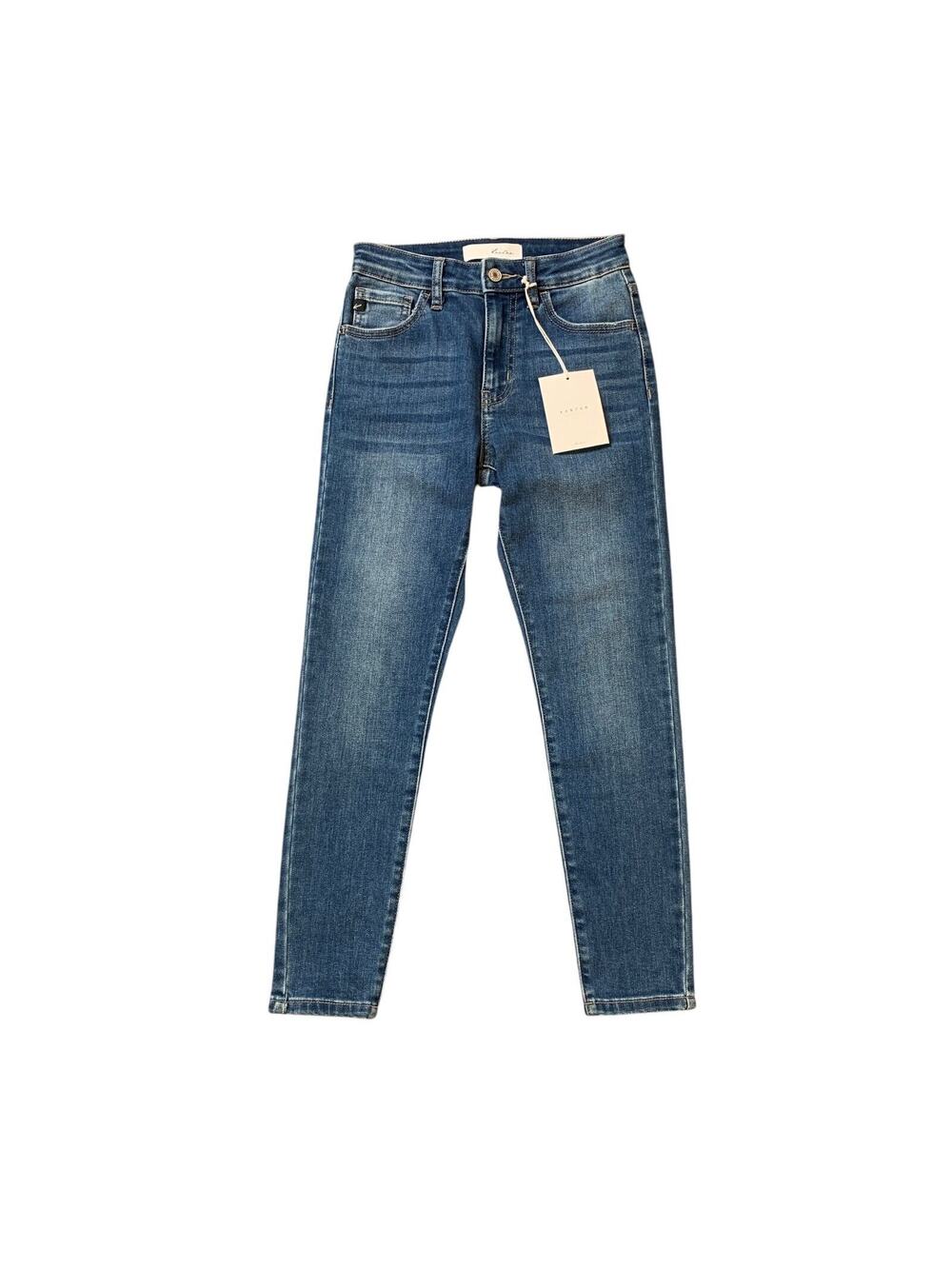 KanCan Jeans Womens 24 Denim Teegan‎ High Rise Cropped Skinny Stretch Zip Fly